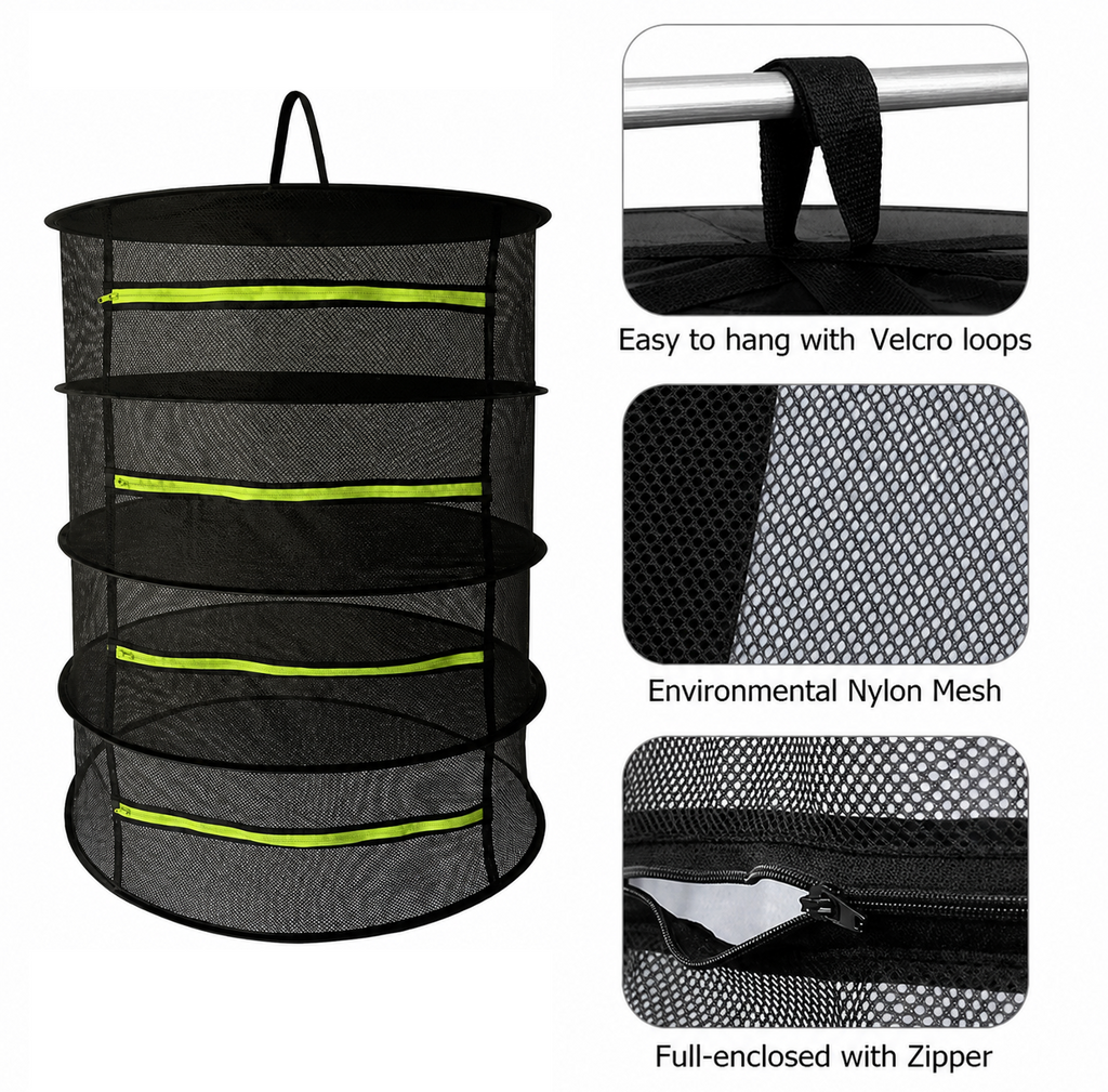 Four-Tier Herb Drying Rack